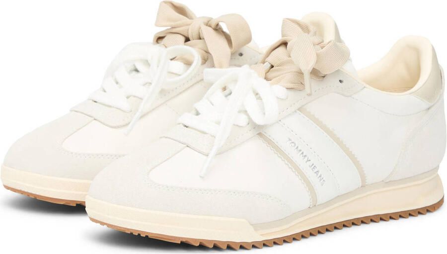 Tommy Jeans Sneakers laag ecru sand lichtgrijs - Foto 3