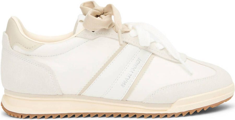 Tommy Jeans Sneakers laag ecru sand lichtgrijs