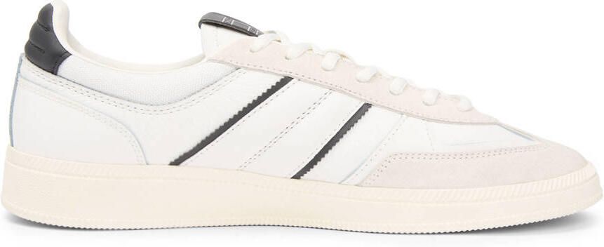 Tommy Jeans leren sneakers ecru zwart - Foto 3