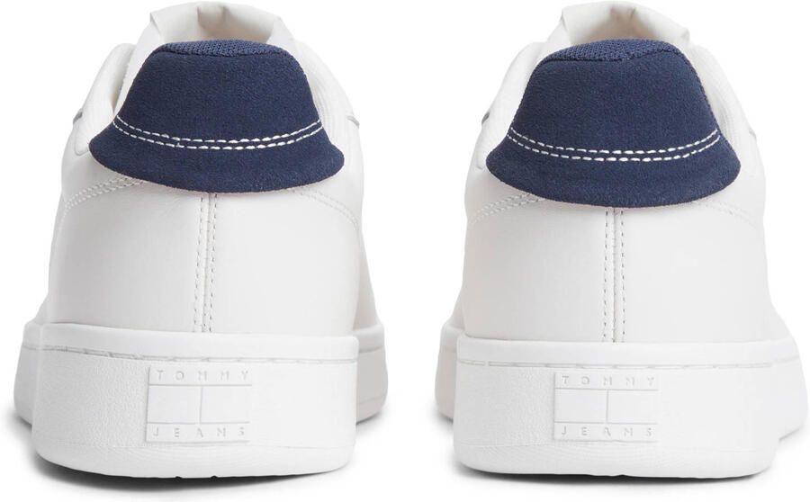 Tommy Jeans leren sneakers met logo wit - Foto 2