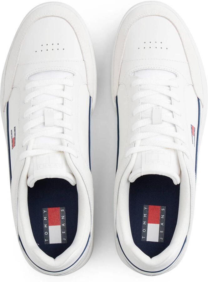 Tommy Jeans leren sneakers met logo wit - Foto 2