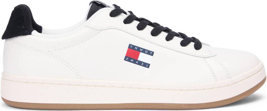 Tommy Jeans leren sneakers wit