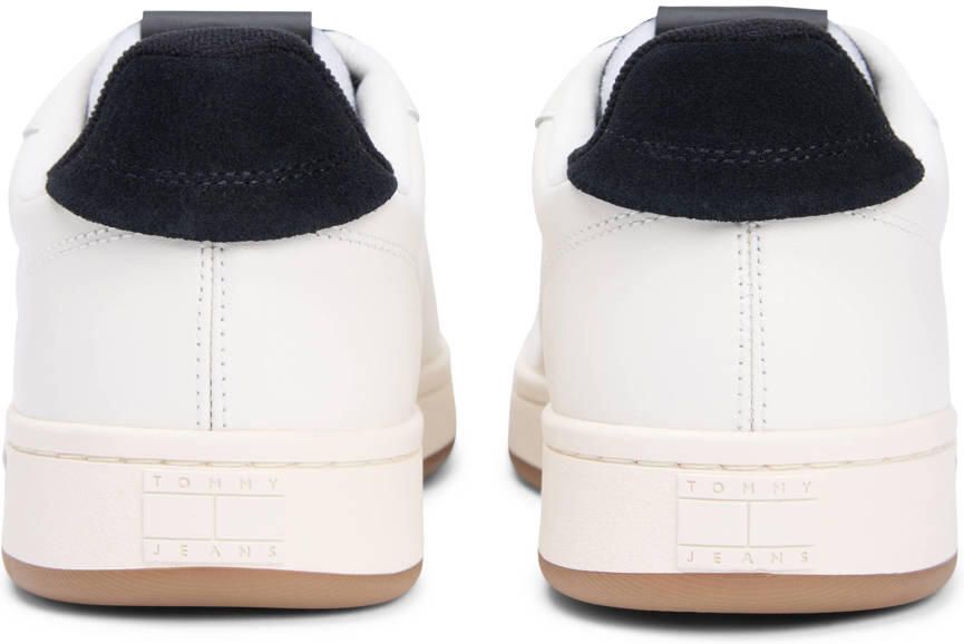 Tommy Jeans leren sneakers wit - Foto 3
