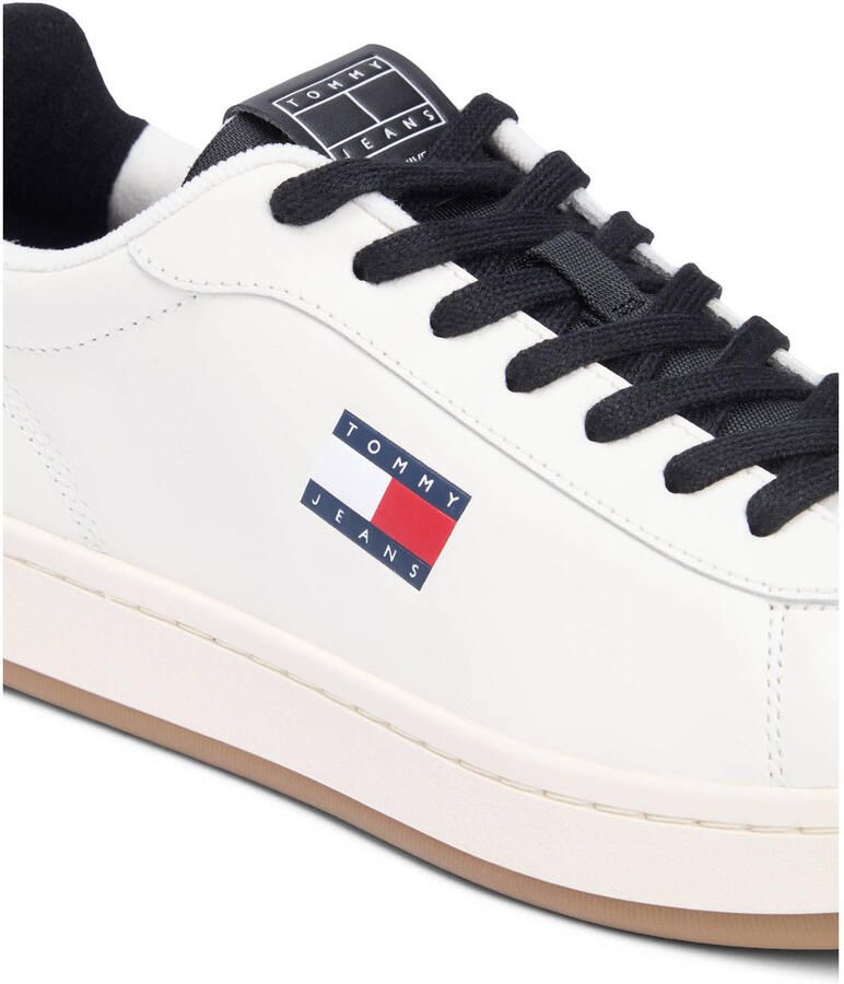 Tommy Jeans leren sneakers wit - Foto 2