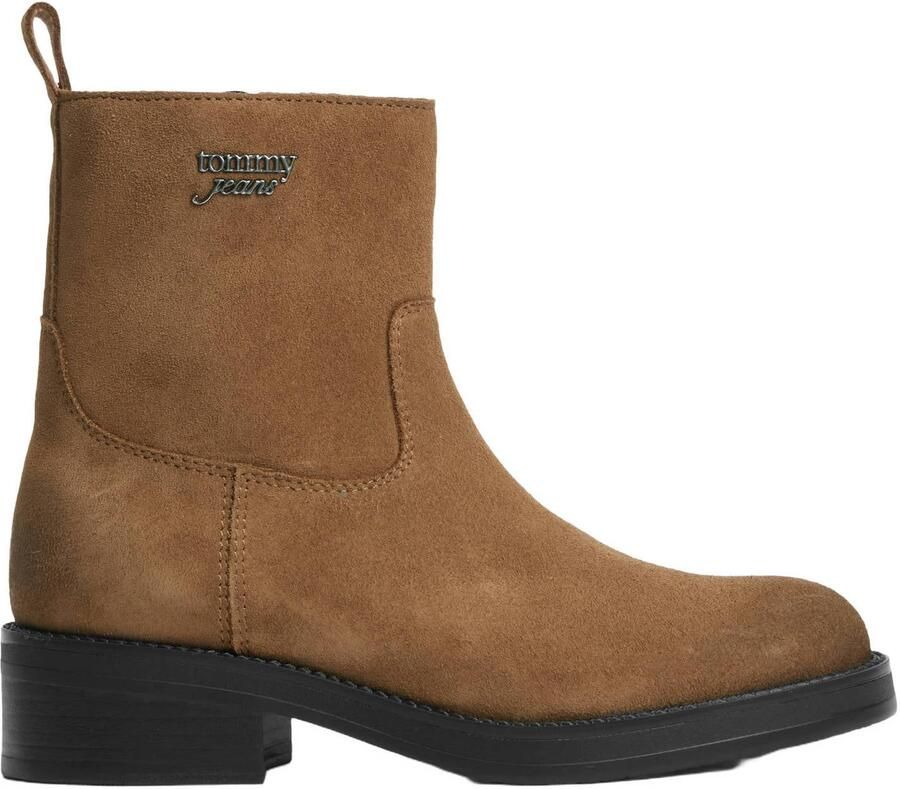 Tommy Jeans suède enkellaarzen camel
