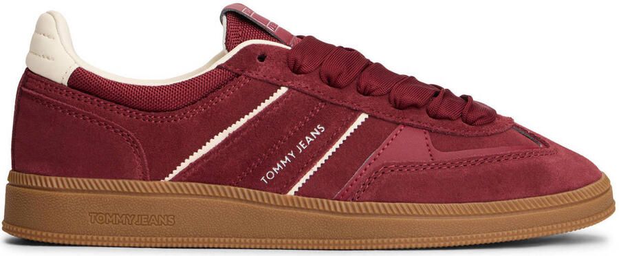 Tommy Jeans suède sneakers bordeaux