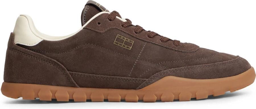 Tommy Jeans suède sneakers bruin