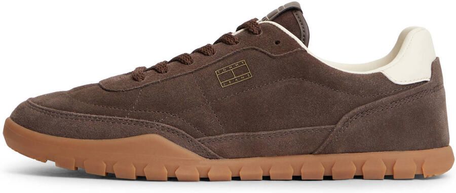 Tommy Jeans suède sneakers bruin - Foto 3