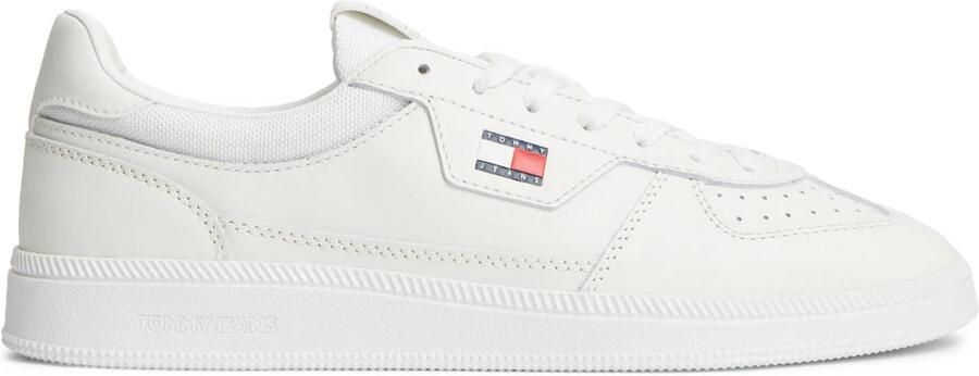 Tommy Jeans The Greenwich Edge leren sneakers met logo wit