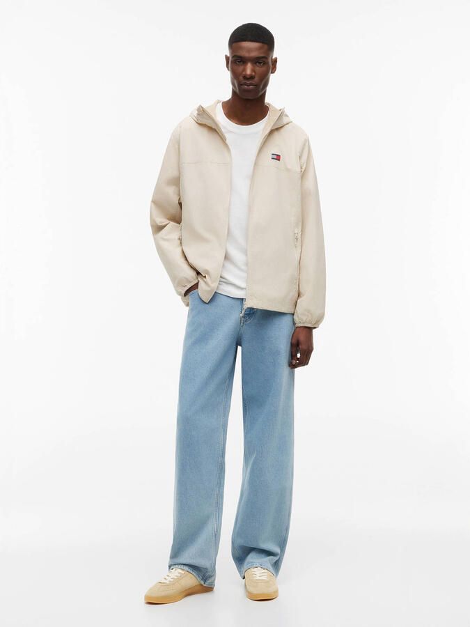 Tommy Jeans Sneakers laag 'The Greenwich Metallic Logo' beige crème