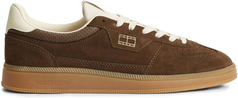 Tommy Jeans The Greenwich Edge suède sneakers bruin