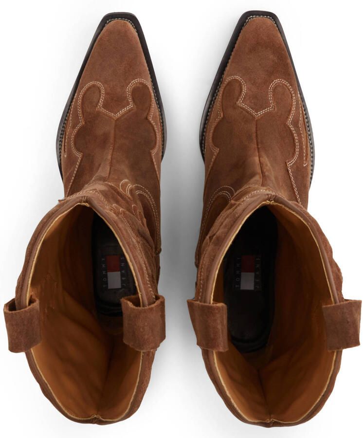 Tommy Jeans western suède cowboylaarzen cognac - Foto 2
