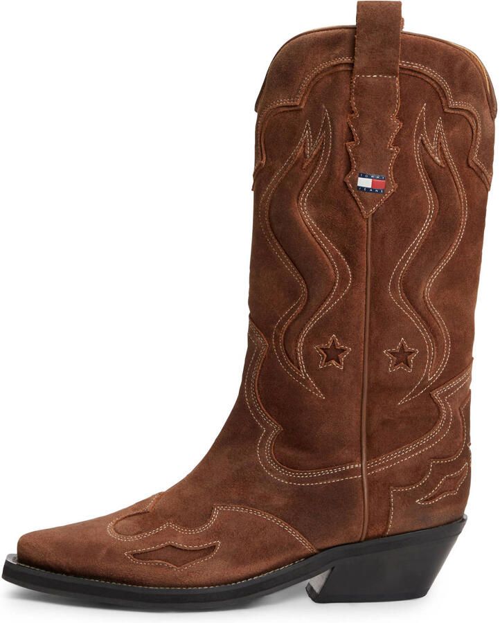 Tommy Jeans western suède cowboylaarzen cognac - Foto 3