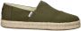 TOMS Shoes ALPARGATA ROPE 2.0 Volwassenen Instappers Groen - Thumbnail 1