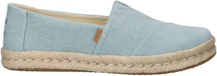 Toms Alpargata denim espadrilles lichtblauw