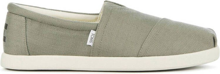 TOMS Instappers Dames Instapschoenen Herenschoenen Canvas Alpargata fwd Groen