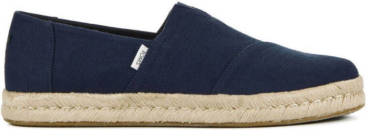 TOMS Espadrilles Dames Instappers Herenschoenen Canvas Alp Rope 2.0 canv Blauw