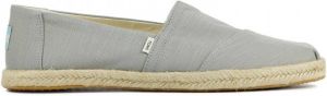 TOMS Espadrilles Dames Instappers Damesschoenen Canvas Alpargata Rope Grijs