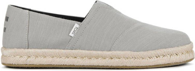 TOMS Espadrilles Dames Instappers Herenschoenen Canvas Alp Rope 2.0 canv Grijs