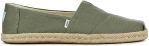 TOMS Espadrilles Dames Instappers Damesschoenen Canvas Alpargata Rope Groen