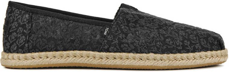 Toms Alpargata Rope espadrilles zwart