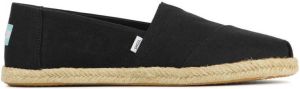 TOMS Espadrilles Dames Instappers Damesschoenen Canvas Alpargata Rope Zwart