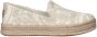 Toms Carolina espadrilles met glitterdraad beige - Thumbnail 1
