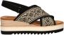 Toms Diana Crossover espadrilles zwart wit - Thumbnail 1