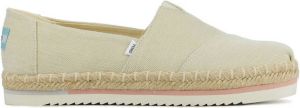 TOMS Espadrilles Dames Instappers Damesschoenen Canvas Alpargata Platfrm Gebroken wit