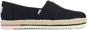 TOMS Espadrilles Dames Instappers Damesschoenen Canvas Alpargata Platfrm Zwart