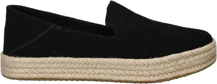 Toms suède espadrilles zwart