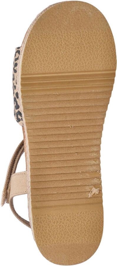Toms Diana Jr. sandalen met panterprint beige zwart - Foto 3