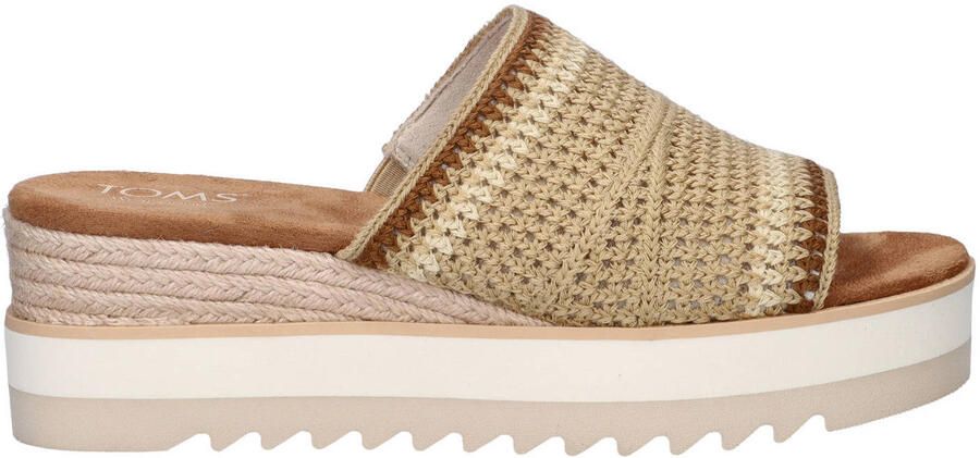 TOMS Muiltjes 'DIANA' beige camel donkerbeige