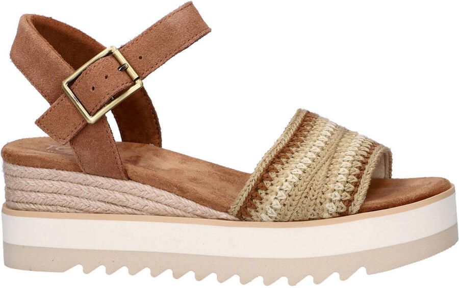 Toms Diana sandalen plateauzool beige multi - Foto 2