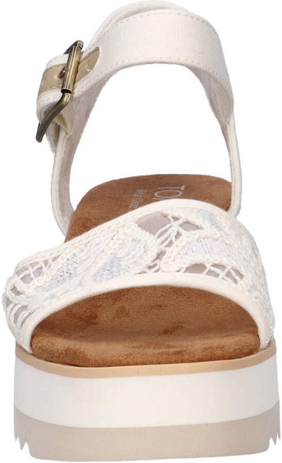 Toms Diana sandalen plateauzool wit - Foto 2
