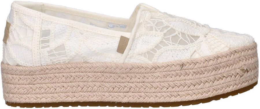 Toms espadrilles plateauzool wit