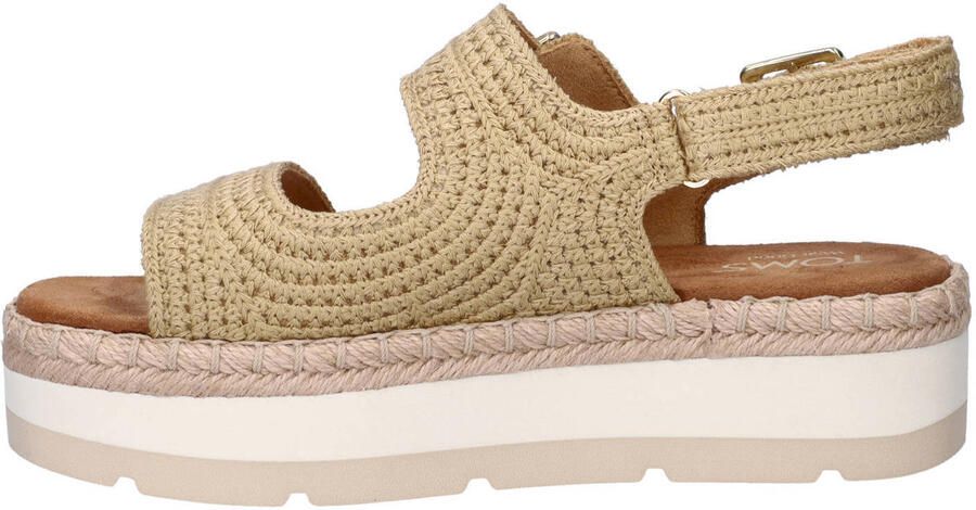 Toms Giana sandalen met plateauzool beige - Foto 2