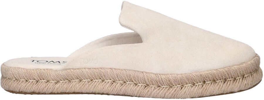 Toms Santiago Mule suède espadrilles ecru