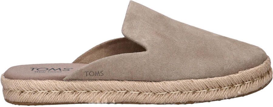 Toms Santiago Mule suède espadrilles taupe