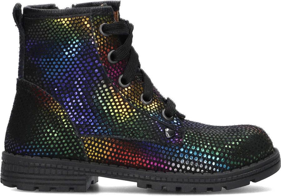 Ton & Ton Hedvig Veterboots Laarzen Met Veters Meisjes Kids Zwart - Foto 2