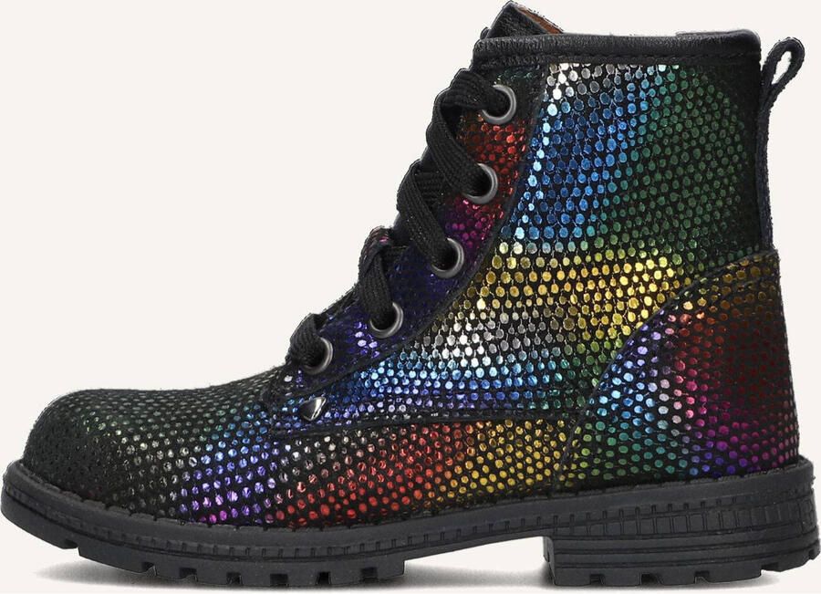 Ton & Ton Hedvig Veterboots Laarzen Met Veters Meisjes Kids Zwart - Foto 4