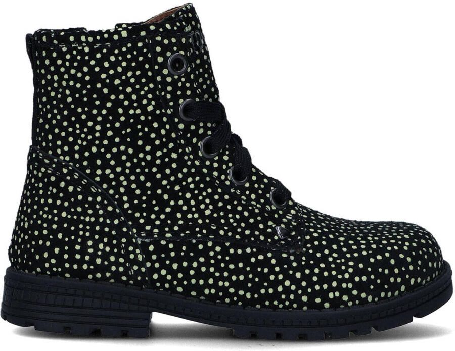 Ton & Ton Hedvig Veterboots Laarzen Met Veters Meisjes Zwart - Foto 2