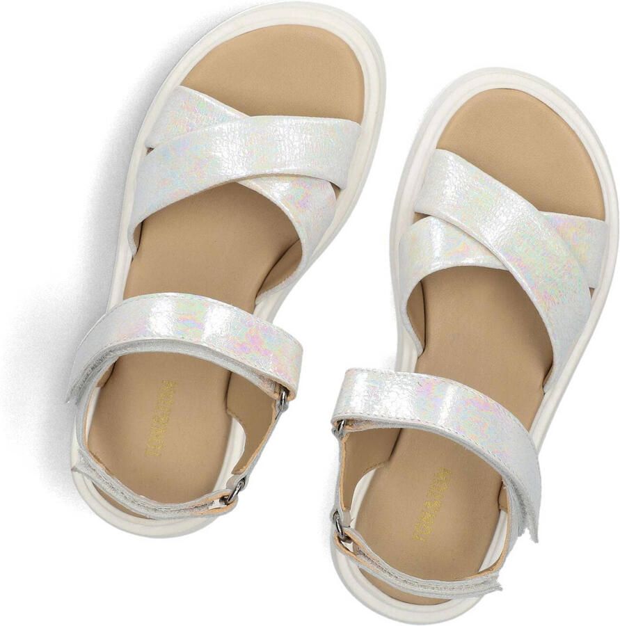 Ton & Ton Meisjes Platte sandalen Alba Wit Leer Normale zool - Foto 3