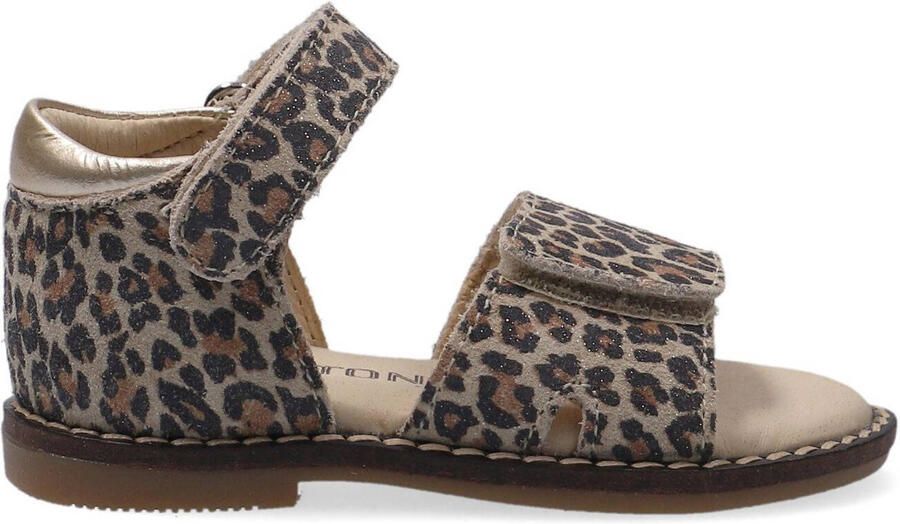 Ton & Ton Meisjes Platte sandalen E1855-212 Beige Leer
