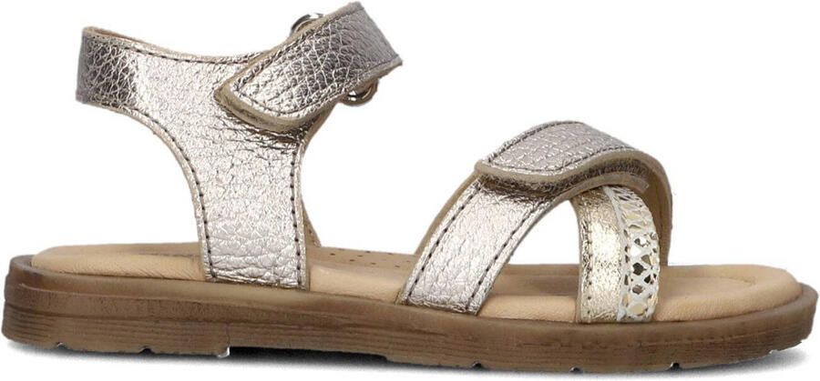 Ton & Ton Meisjes Platte sandalen Male Goud Leer Normale zool - Foto 2