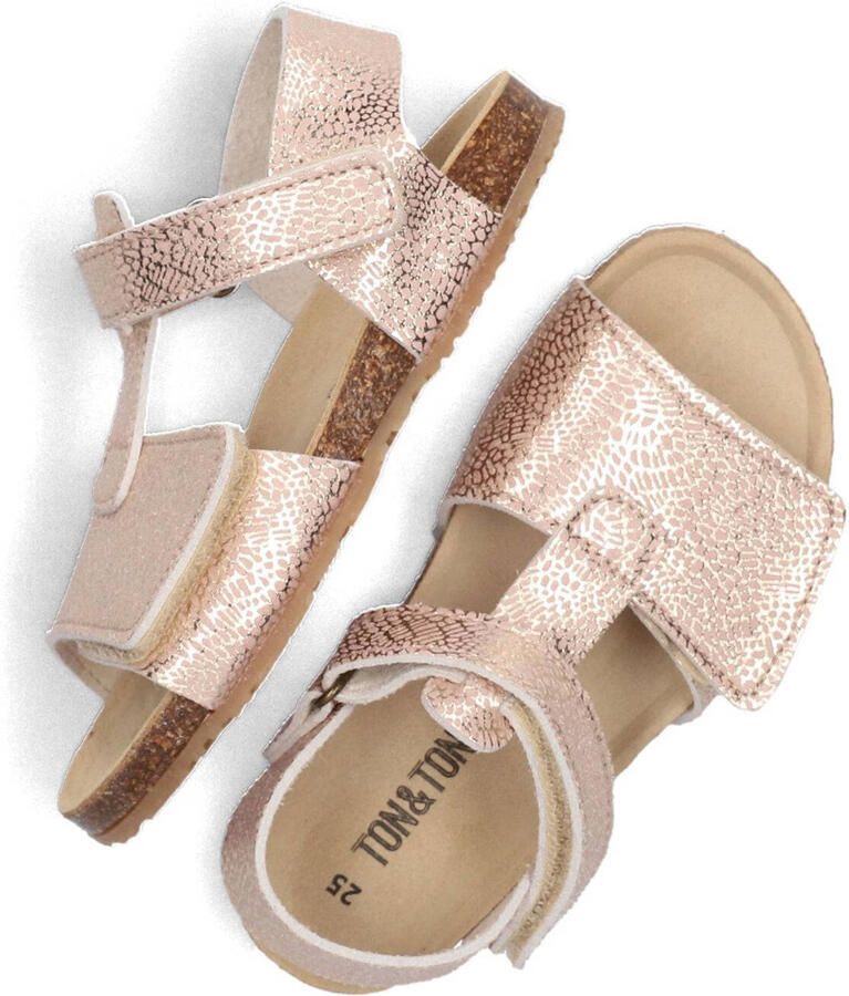Ton & Ton Meisjes Sandalen Marja Roze Textiel - Foto 3