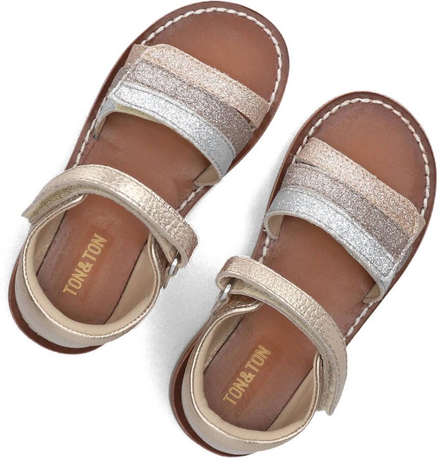 Ton & Ton Meisjes Platte sandalen Paiva Goud Leer Normale zool - Foto 3