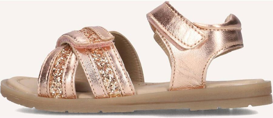 Ton & Ton Meisjes Platte sandalen Sabrine Bronskleurig Textiel - Foto 5