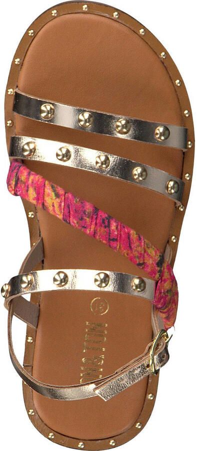 Ton & Ton Meisjes Platte sandalen Sh709 Goud Leer - Foto 5