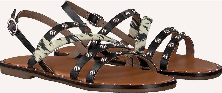 Ton & Ton Meisjes Platte sandalen Sh709 Zwart Leer - Foto 6